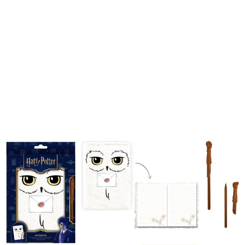 A5 notebook + Hedwig Harry Potter pen
