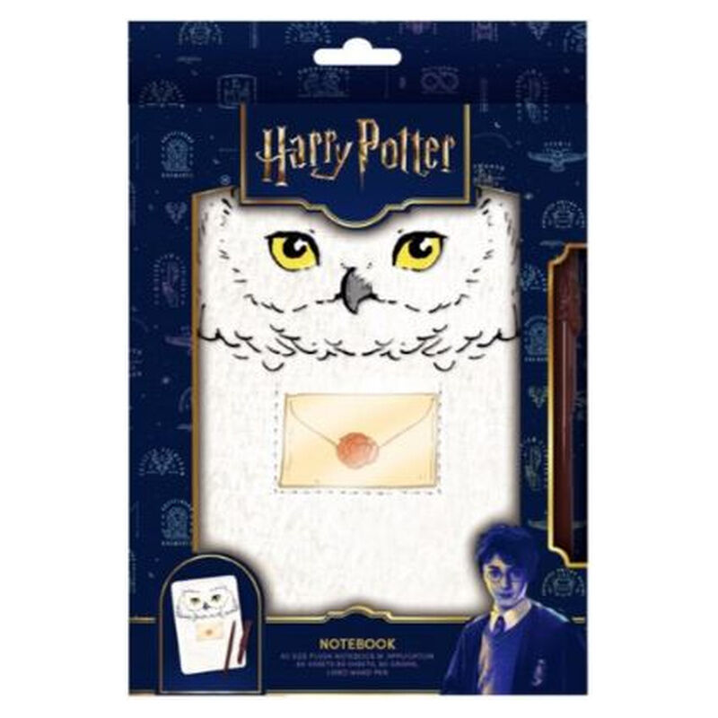 a5 notebook  hedwig harry potter pen