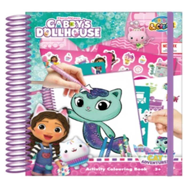 gabby's dollhouse drawing and activity book
