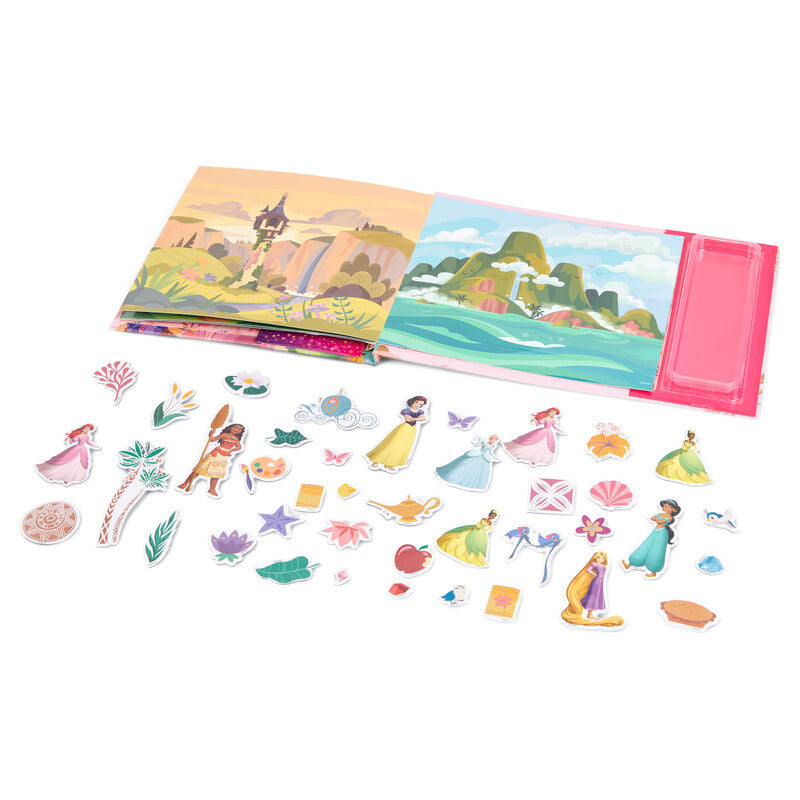 Libro magnético  pegatina de princesas Disney