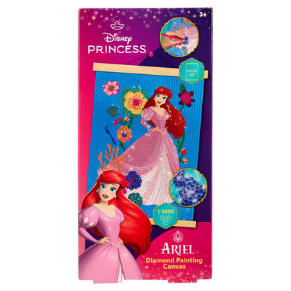 wooden frame painted with diamonds disney princesses