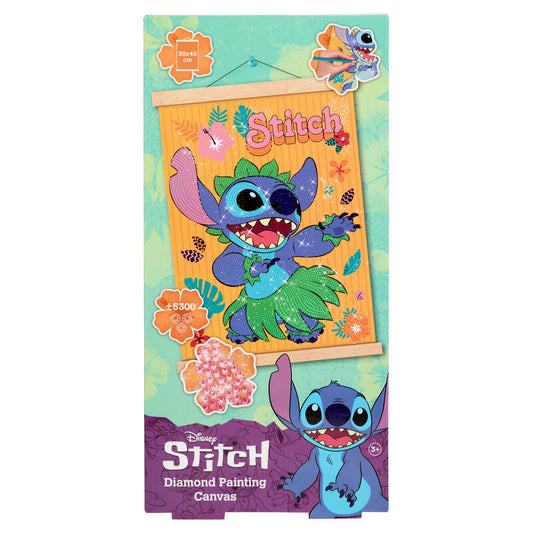 Wooden frame painted with diamonds by Stitch Disney