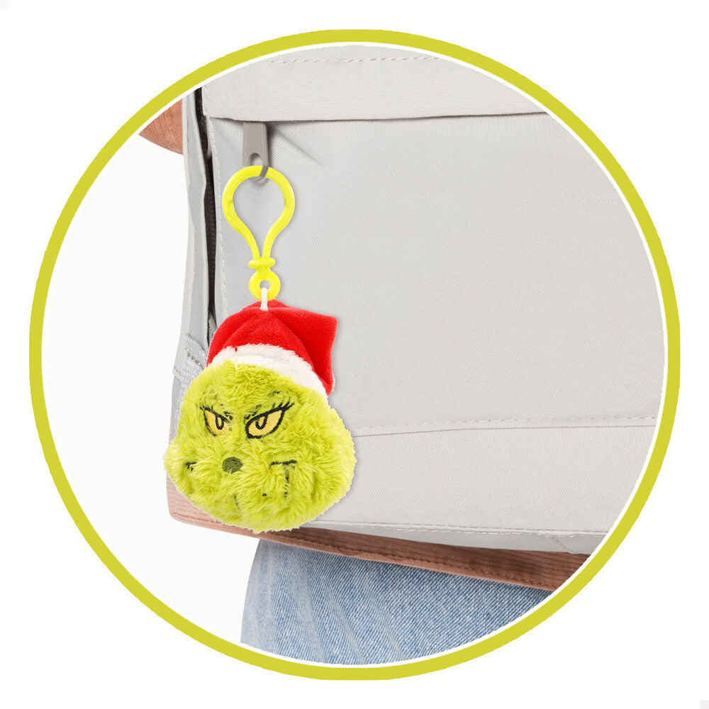 Chaveiro de pelúcia do Grinch de 8 cm