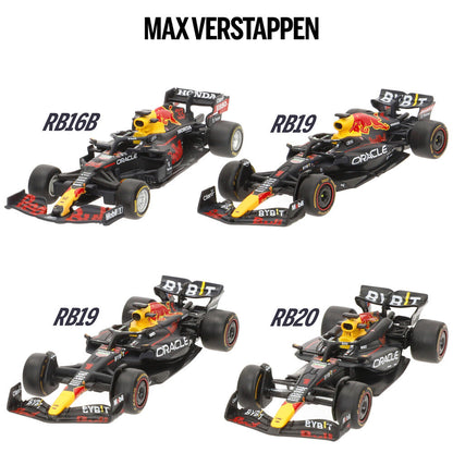Blister pack of 4 Red Bull F1 Championship metal cars