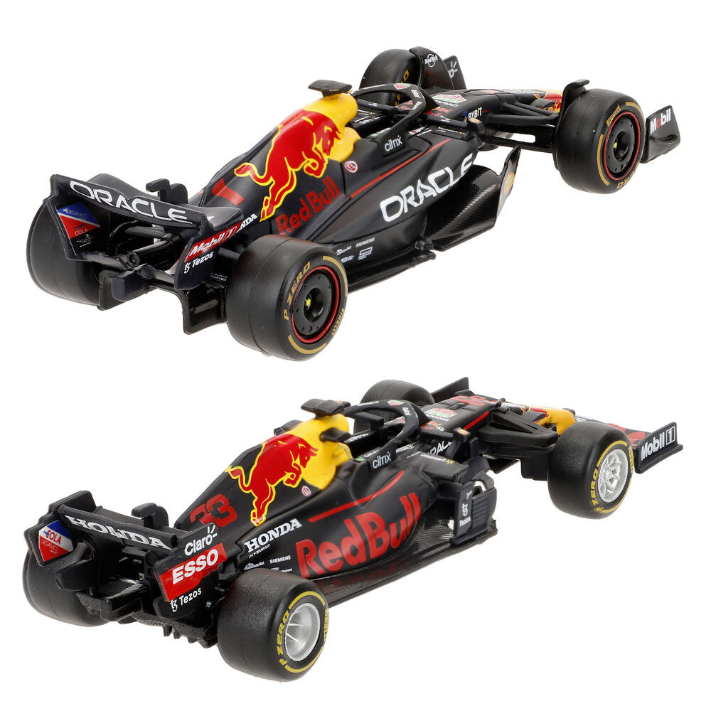 Blister pack of 4 Red Bull F1 Championship metal cars