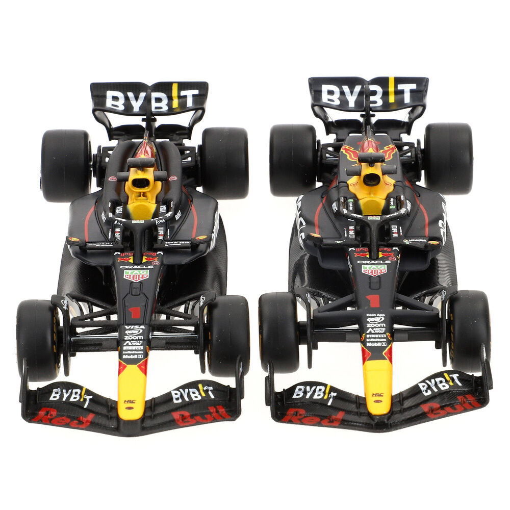 Blister pack of 4 Red Bull F1 Championship metal cars