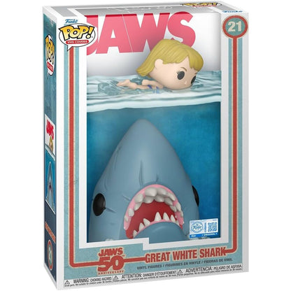 figure pop comic cover tiburon jaws great white shark exclusive