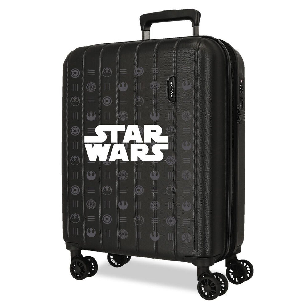 black star wars abs trolley suitcase 55cm