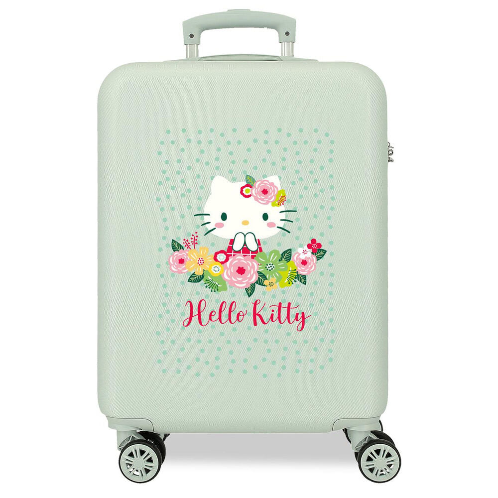 hello kitty floral abs trolley suitcase 55cm