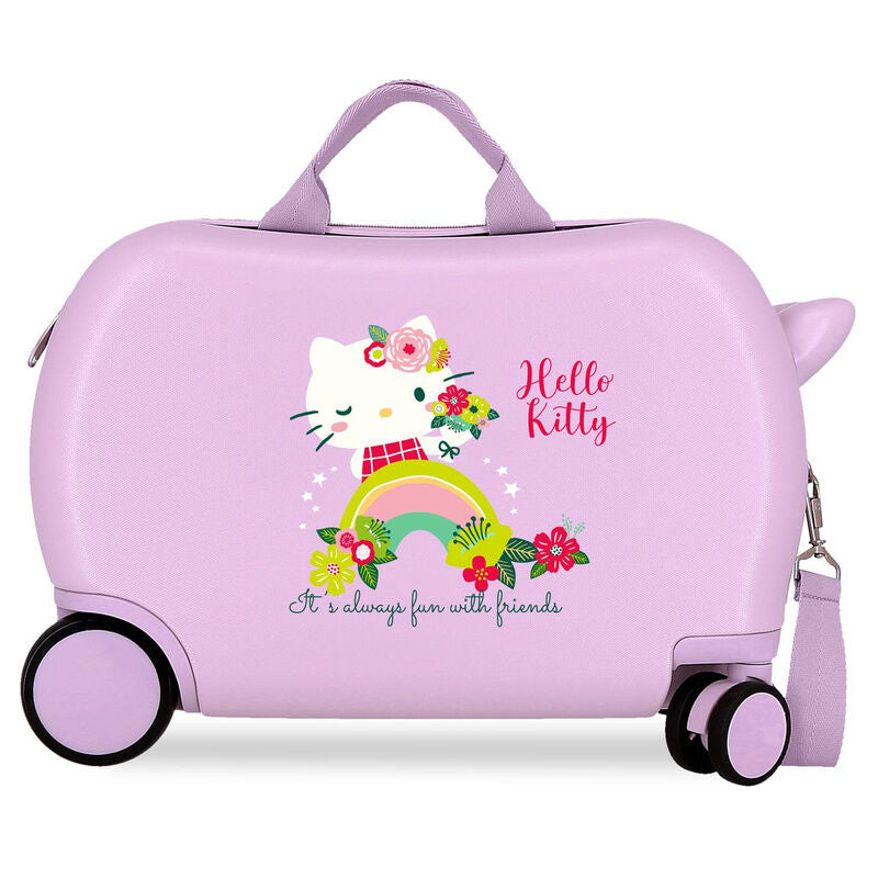 abs trolley suitcase always fun with friends hello kitty 45cm