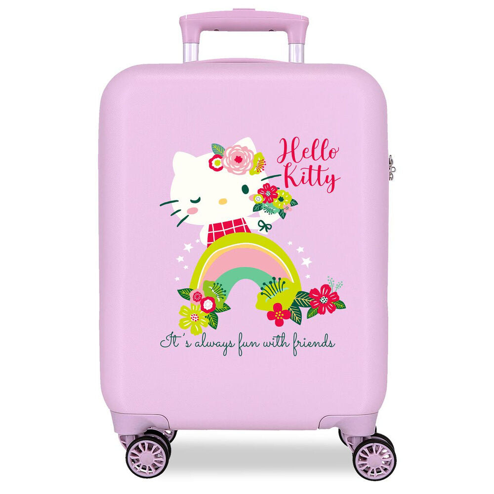 abs trolley suitcase always fun with friends hello kitty 50cm