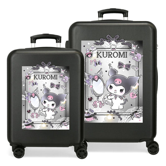 set of 2 abs dream closer kuromi hello kitty trolley suitcases 55 65cm