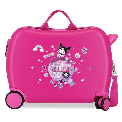 ABS trolley suitcase Around The World Kuromi Hello Kitty 50cm
