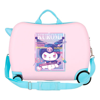 Valigia trolley Kuromi Hello Kitty in ABS da 50 cm stile Current Mood