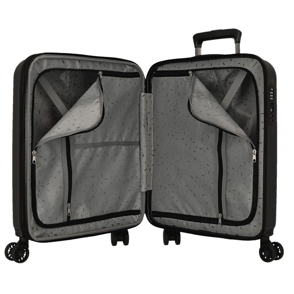 Valigia trolley nera Star Wars in ABS da 55 cm