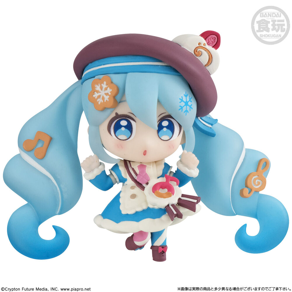 Figurine surprise Snow Miku Hatsune Miku 5cm assortie