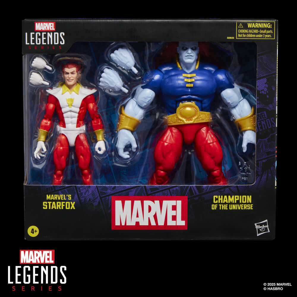 Blister 2 figures Starfox & Champion of the Universe Marvel Legends Series 15cm