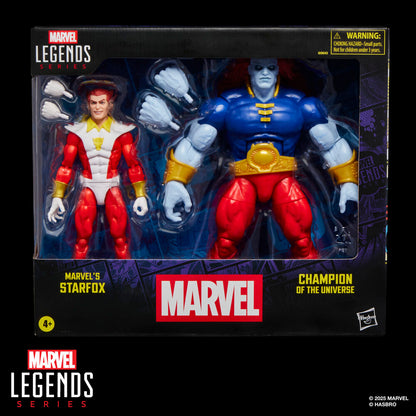 Blister 2 figures Starfox & Champion of the Universe Marvel Legends Series 15cm