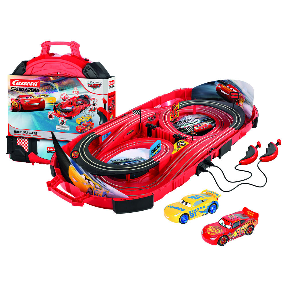 race in a case cars disney pixar racing circuit