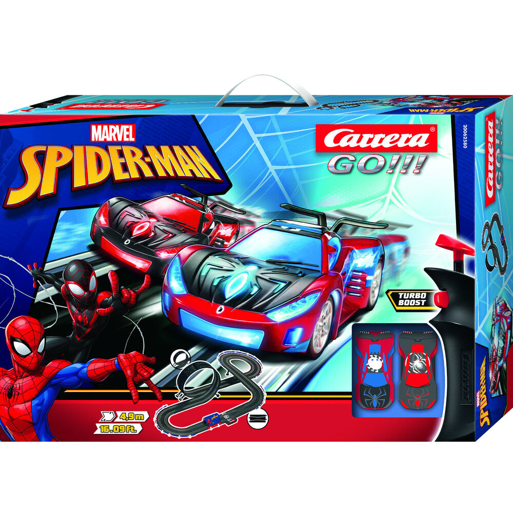 spiderman racing circuit marvel carrera go   