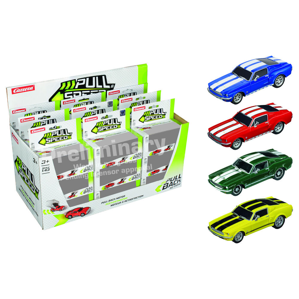 ford mustang 67 pull back car assortment