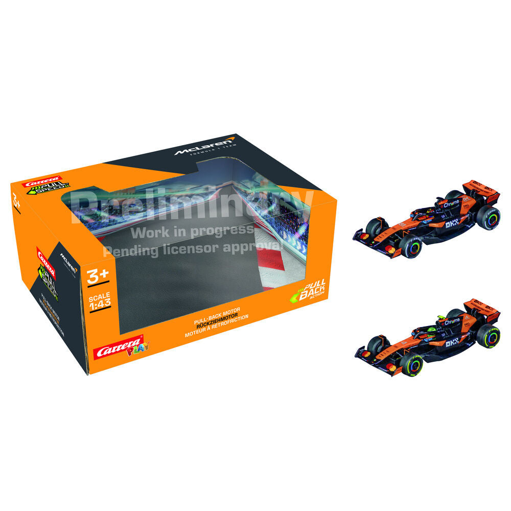 blister 2 cars f1 mclaren team twinpack pull back