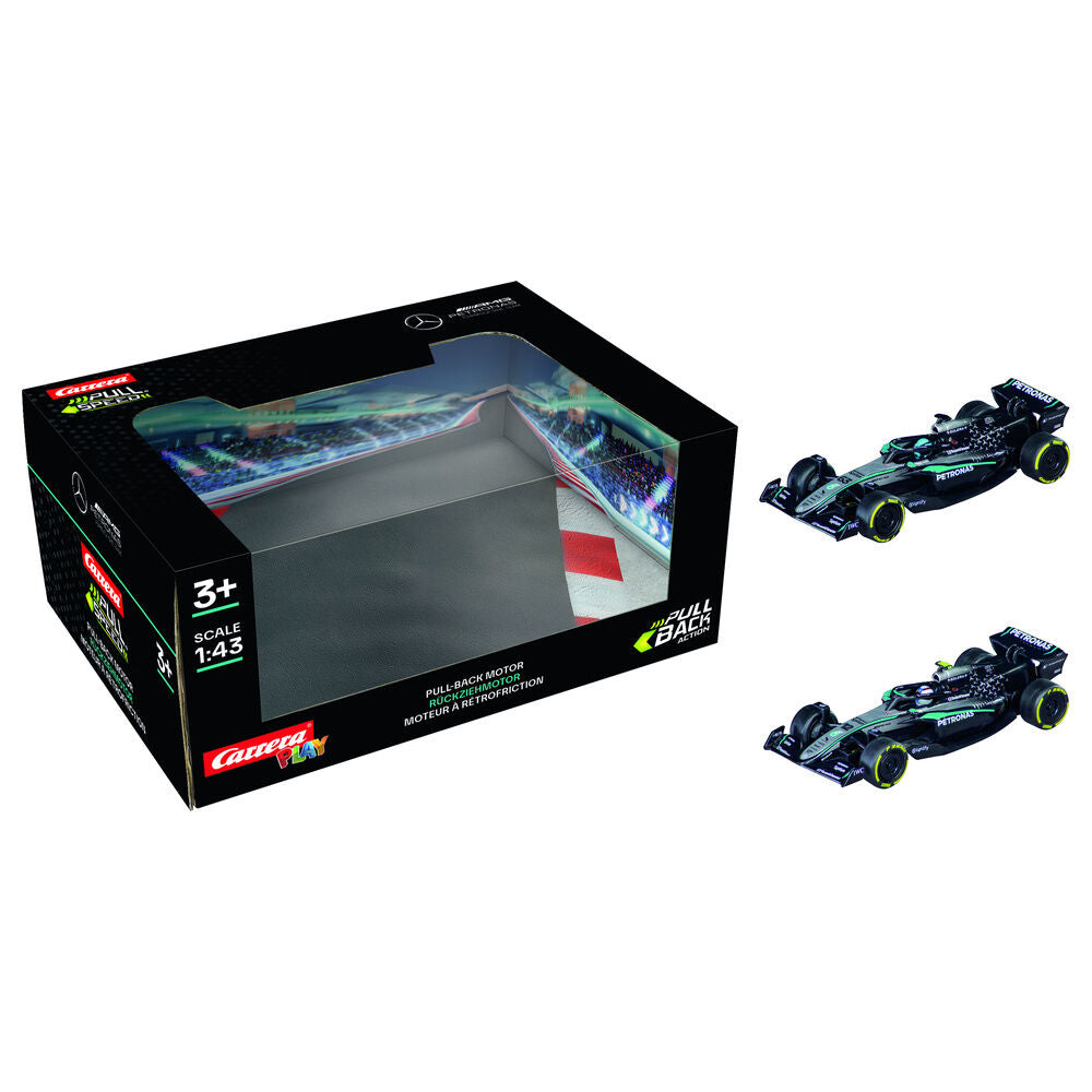 blister 2 f1 cars mercedes amg petronas twinpack pull back