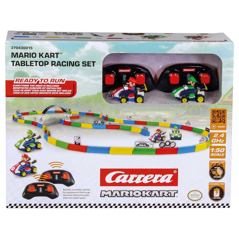 mini radio control mario & luigi set  mario kart track