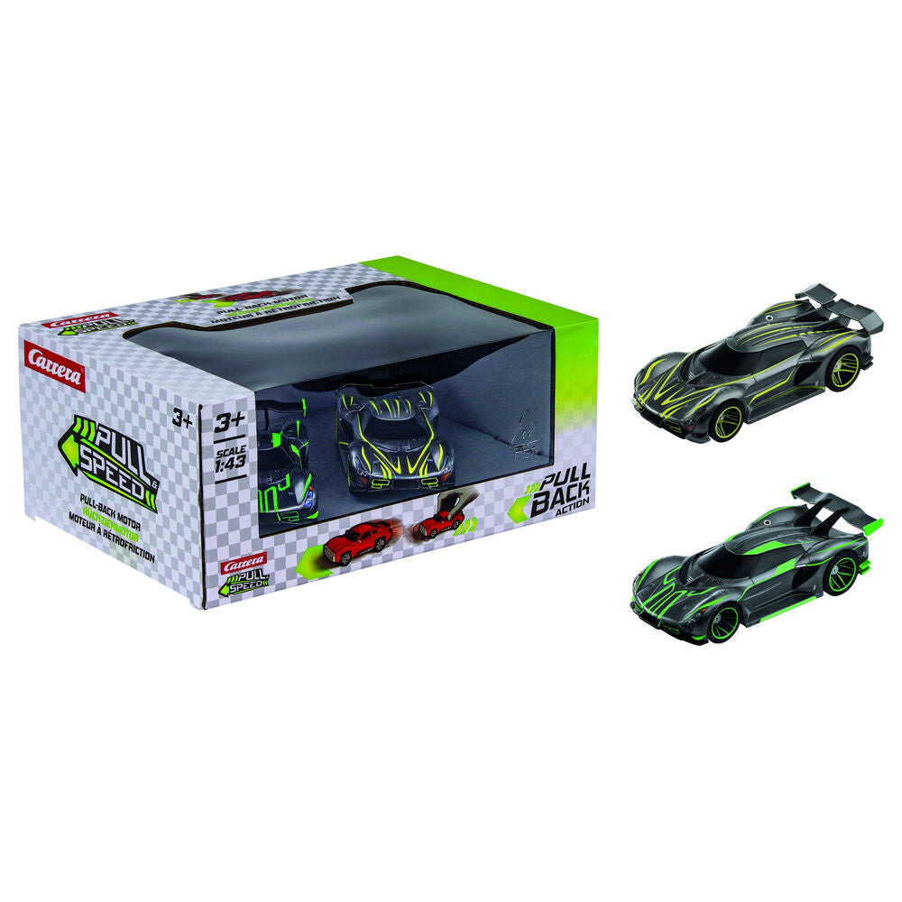 Blister 2 cars Hypercars Twinpack pull back