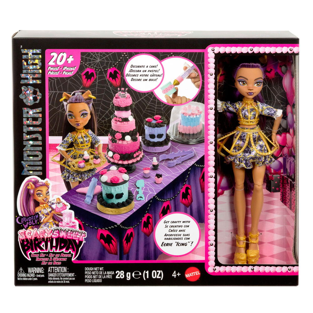 Aniversário da boneca Clawdeen Wolf Monster High