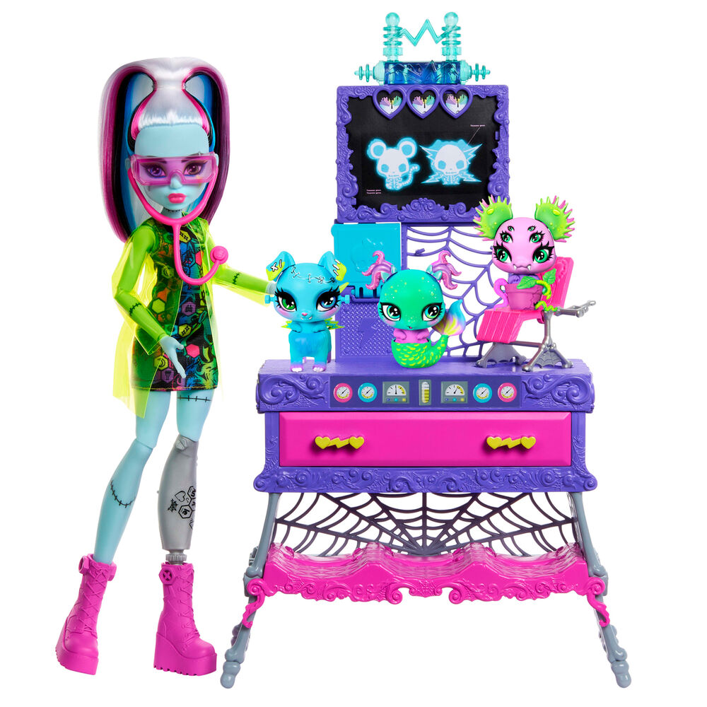 frankie stein doll  monster high lab