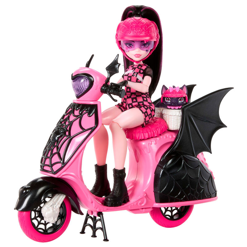 Draculaura Puppe + Monster High Scooter