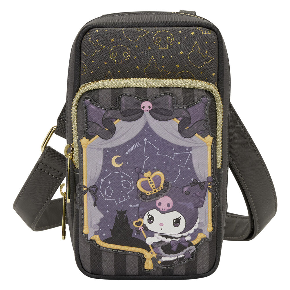 Kuromi Hello Kitty Loungefly 20th Anniversary Crossbody Bag + Coin Purse