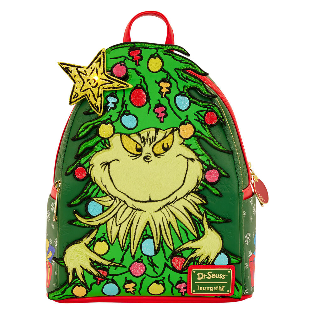 dr seuss holiday the grinch loungefly backpack 26cm
