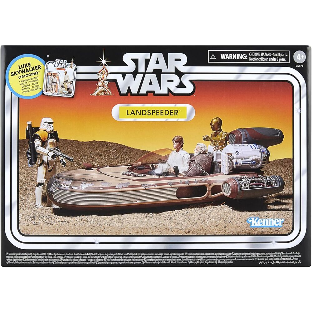 luke skywalker  landspeeder star wars figure