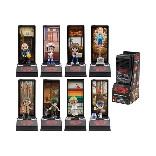 Conjunto de cápsulas surpresa com figuras walkie talkie de Stranger Things