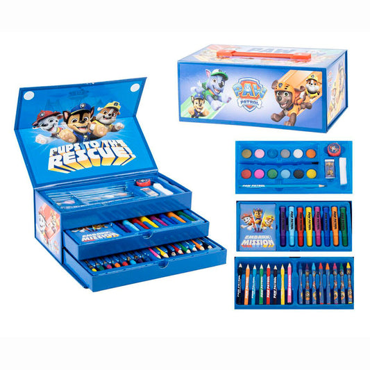 paw patrol colorable stationery case