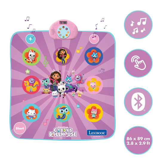 gabby's dollhouse light up electronic dance carpet