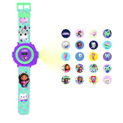 digital clock projections gabby's dollhouse