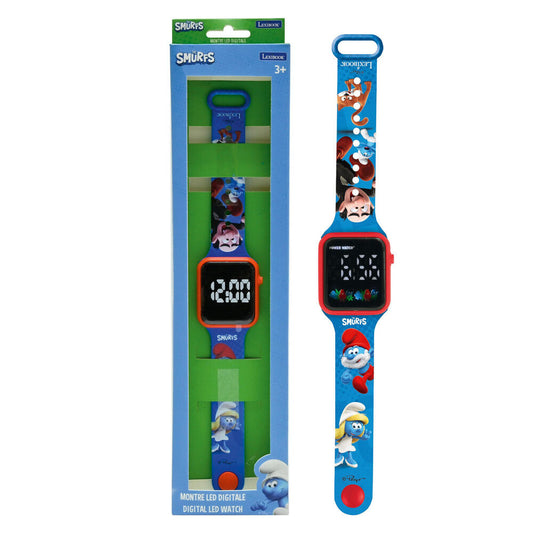 smurfs led digital watch