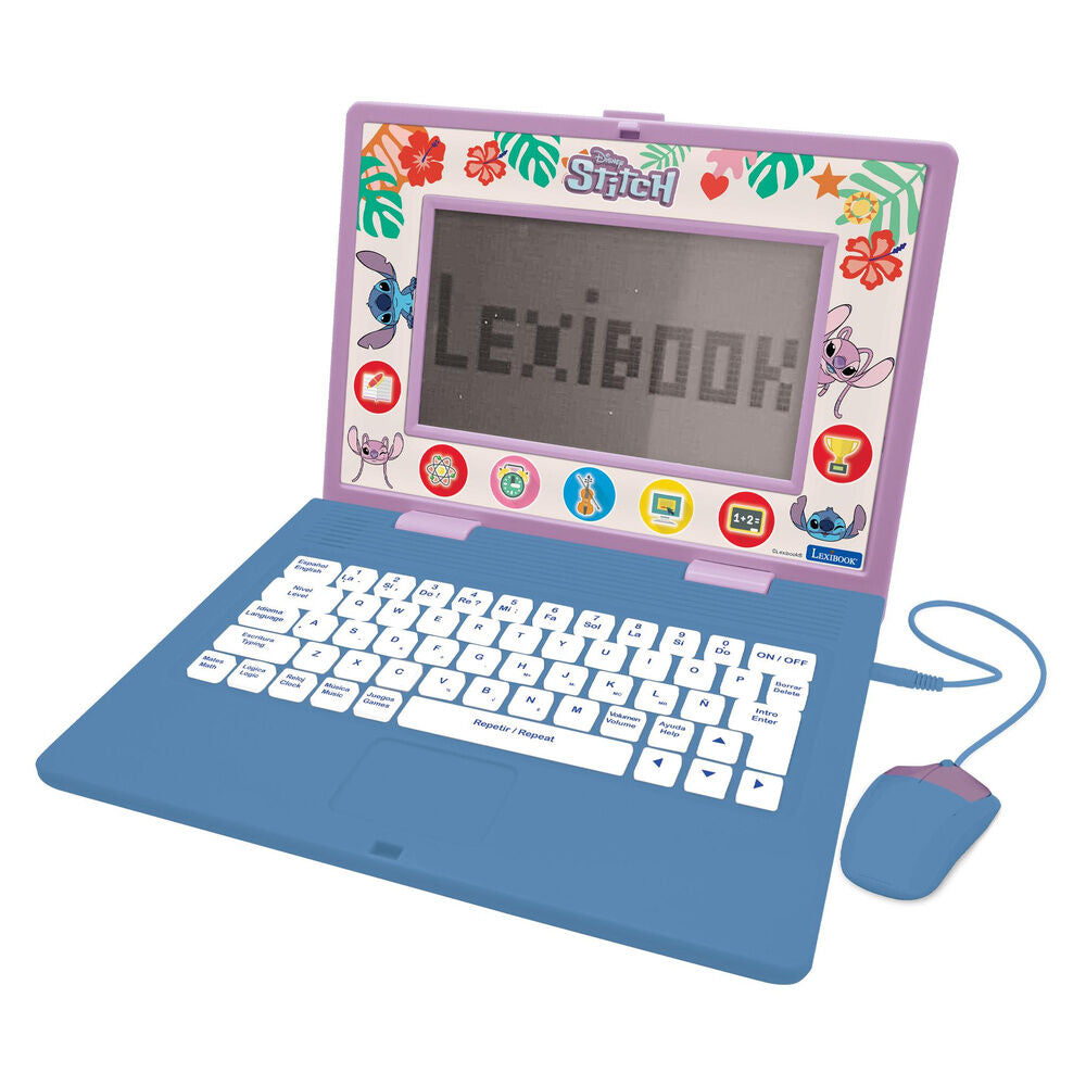 stitch disney bilingual educational laptop