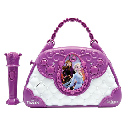 frozen disney karaoke bag with musical speaker and microphone