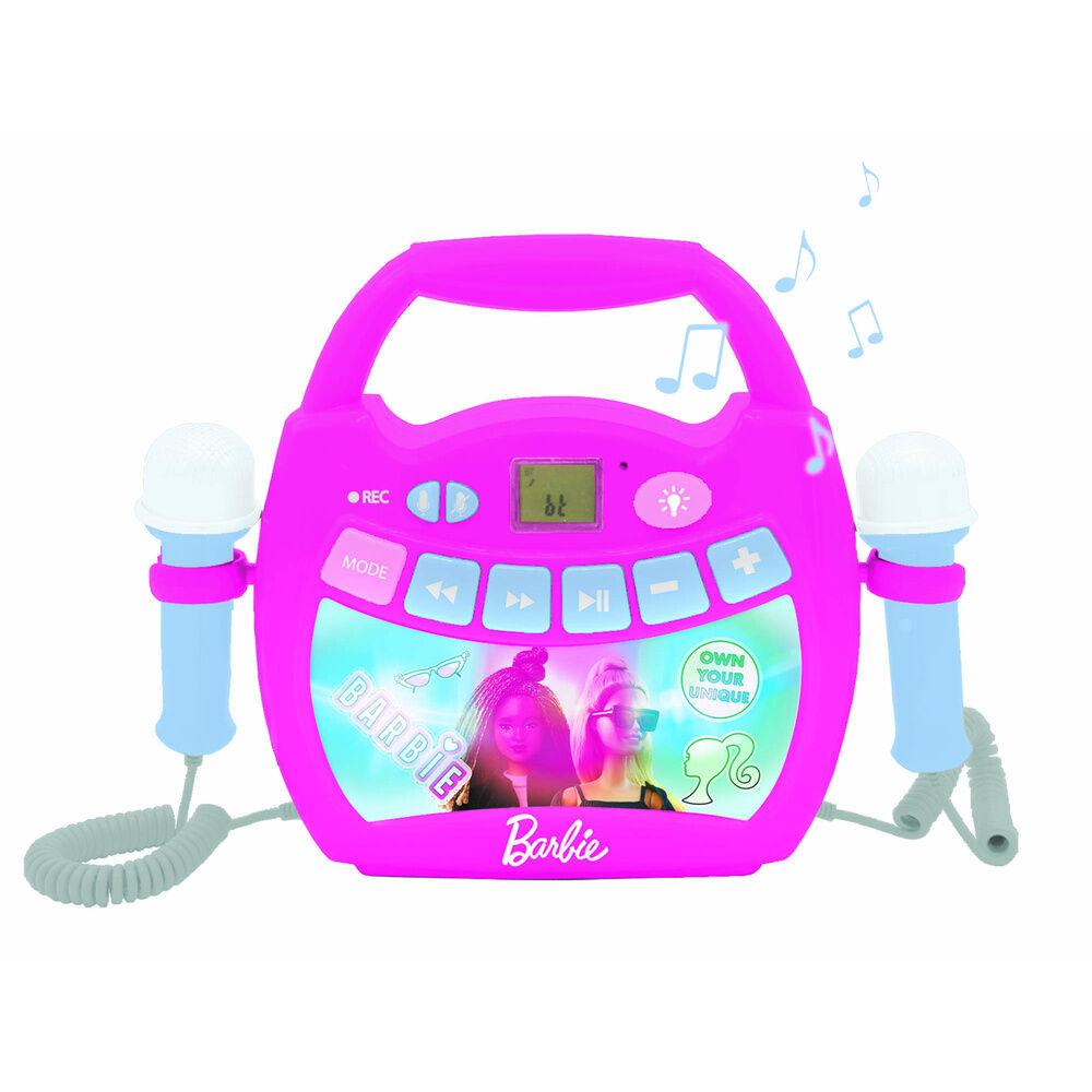 barbie bluetooth karaoke speaker