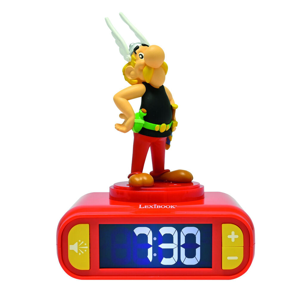 asterix 3d night light alarm clock