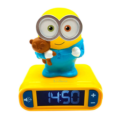 minions 3d night light alarm clock