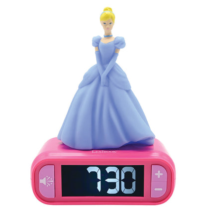 disney princess cinderella 3d night light alarm clock
