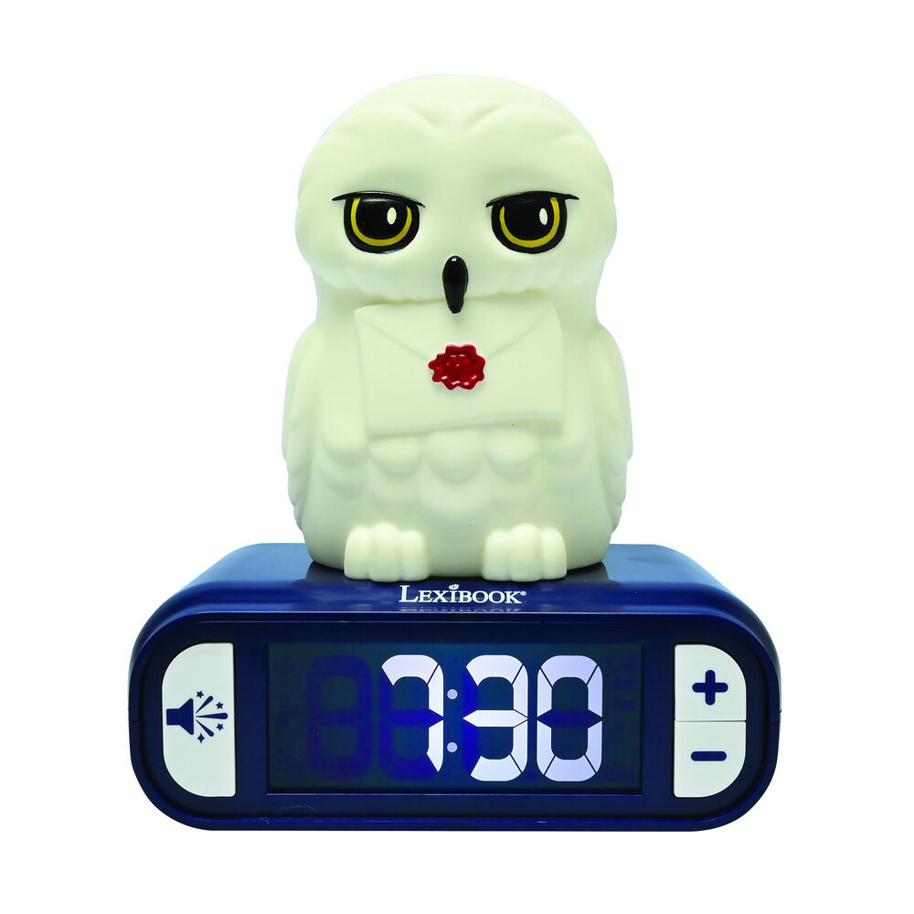 3d hedwig harry potter night light alarm clock