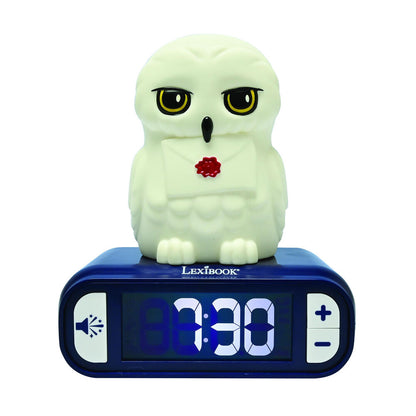 3d hedwig harry potter night light alarm clock