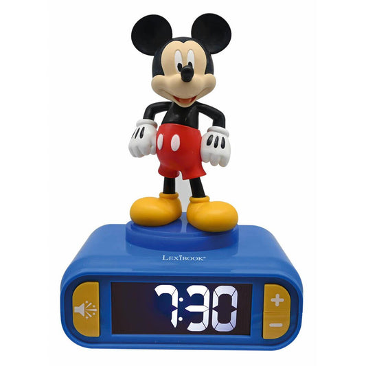 disney mickey mouse 3d night light alarm clock