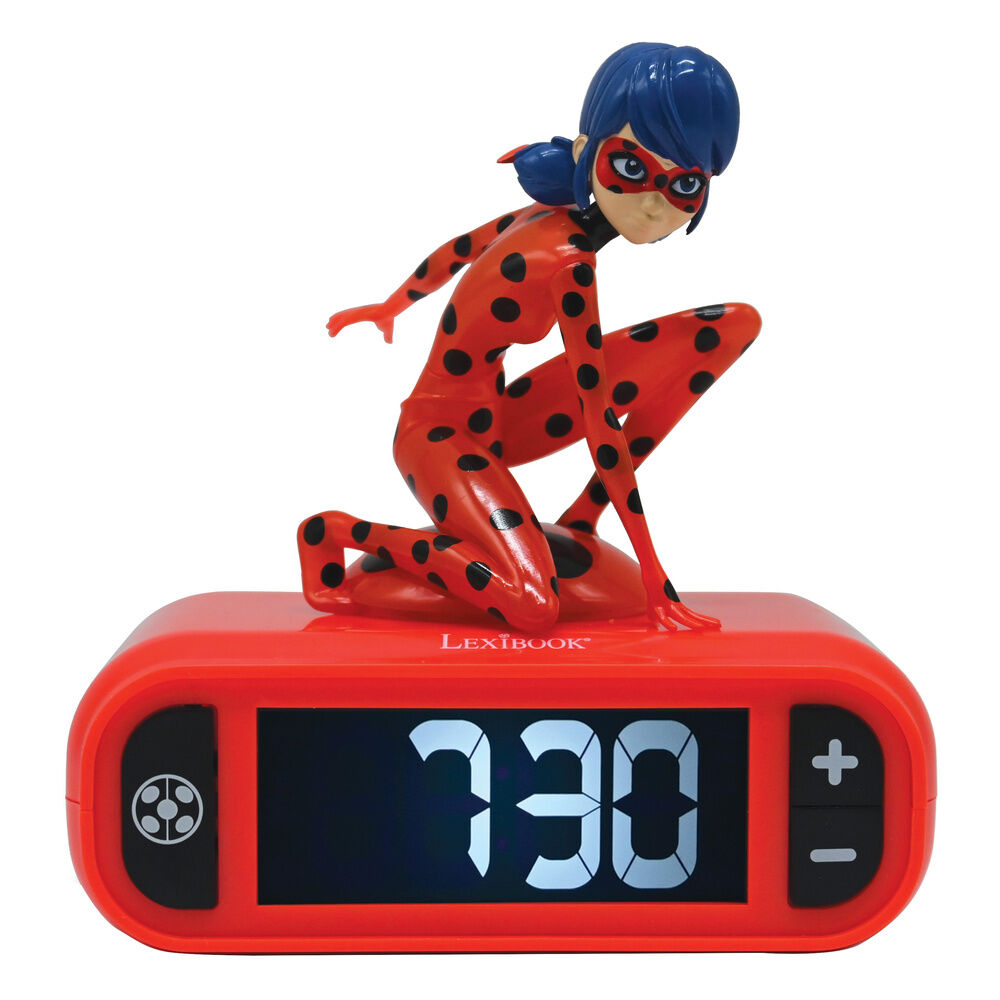 miraculous ladybug 3d night light alarm clock